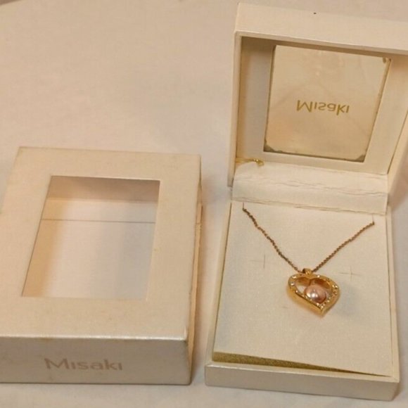 MISAKI NECKLACE Heart Shaped -NEW- Box Shipping with Tracking! - Picture 6 of 14